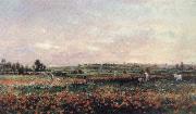 Charles Francois Daubigny Poppy Field oil on canvas